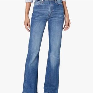 7 For All Mankind Women's High-Rise Wide Leg Dojo Jeans - Medium Blue Wash